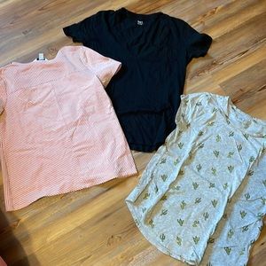 Gap Petite Small Deep V-Neck, Loft Cactus XS, Croft & Burrow PS